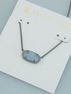 Kendra Scott Black Quartz Necklace